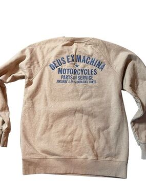 DEUS EX MACHINA MOTORCYCLES Crewneck Sweatshirt with Embroidered Blue Logo
Large